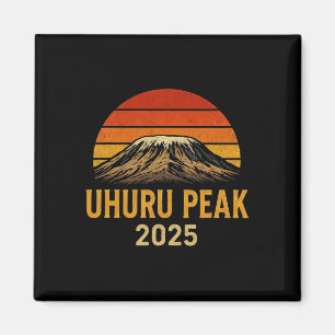 Uhuru Peak Climbing Kilimanjaro Tanzania 2025 Souv Magnet