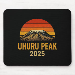 Uhuru Peak Climbing Kilimanjaro Tanzania 2025 Souv Mouse Pad