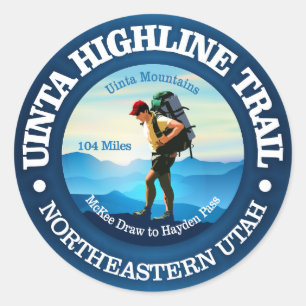 Uinta Highline Trail Classic Round Sticker