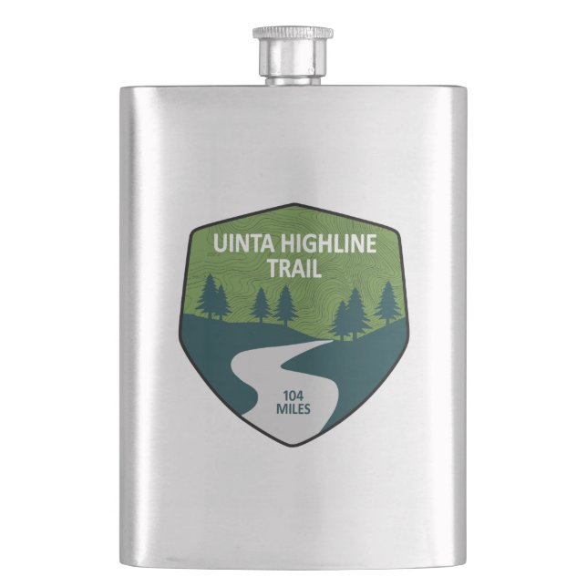 Uinta Highline Trail Hip Flask (Front)