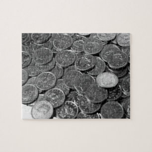 UK 5-pence piece coins Jigsaw Puzzle