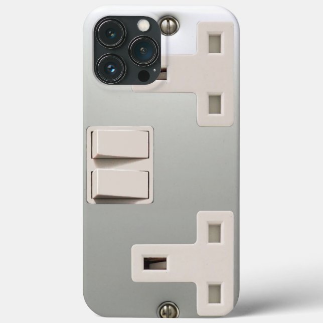 UK AC BS 1363 Electrical Plug Socket Case-Mate iPhone Case (Back)