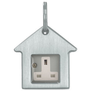 UK AC BS 1363 Plug Socket [British Standard] Pet Name Tag
