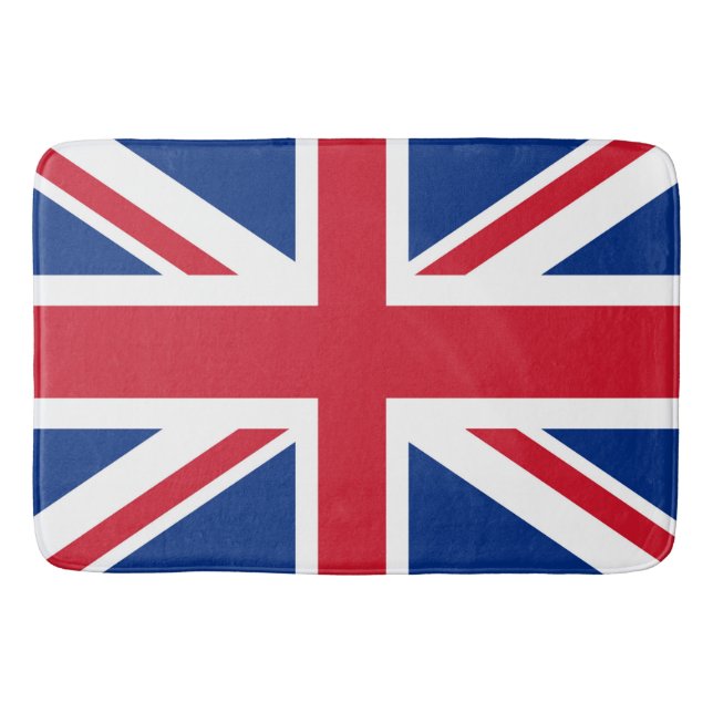 UK Britain Royal Union Jack Flag Bath Mat (Front)