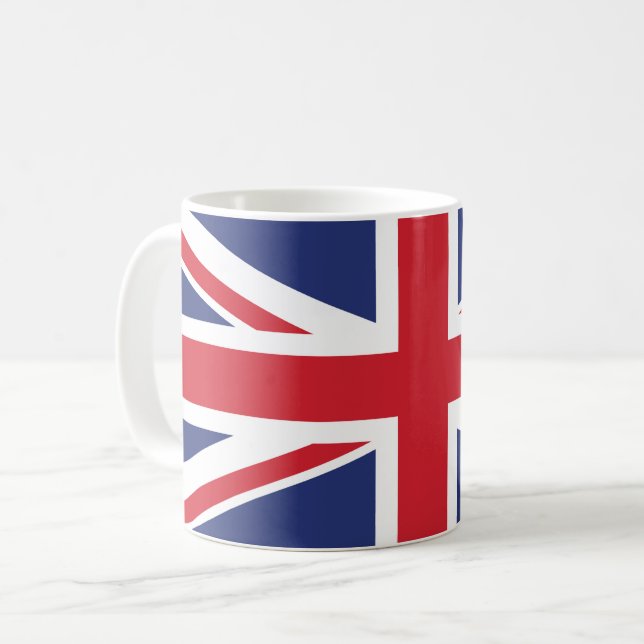 UK Britain Royal Union Jack Flag Coffee Mug (Front Left)