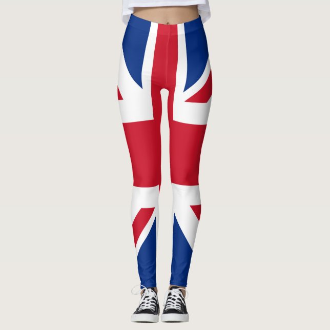 UK Britain Royal Union Jack Flag Leggings (Front)