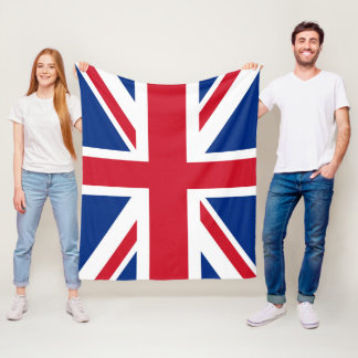 UK Britain Royal Union Jack Flag medium Fleece Blanket