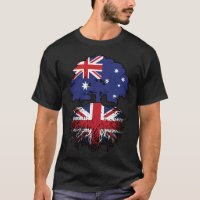 UK British Australian Australia Tree Roots Flag