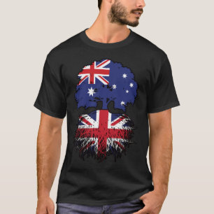UK British Australian Australia Tree Roots Flag T-Shirt