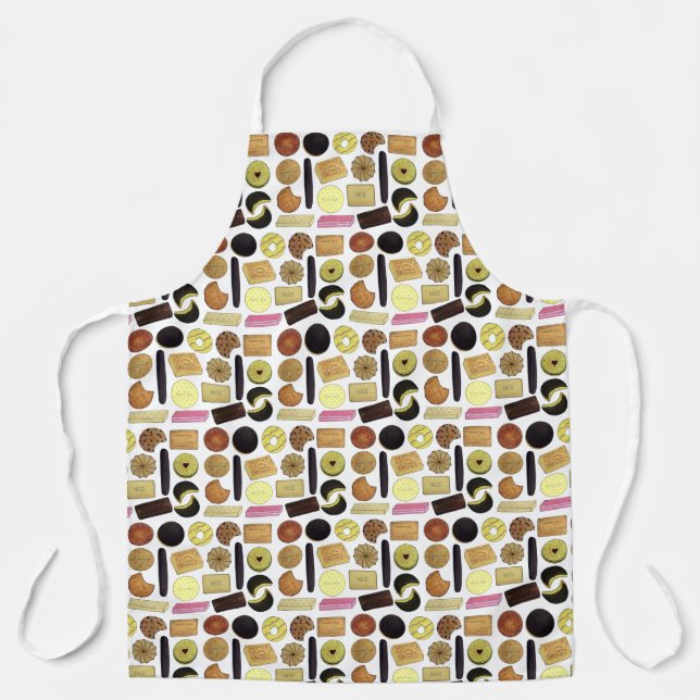 UK British Biscuits Shortbread Rich Tea Digestives Apron (Front)