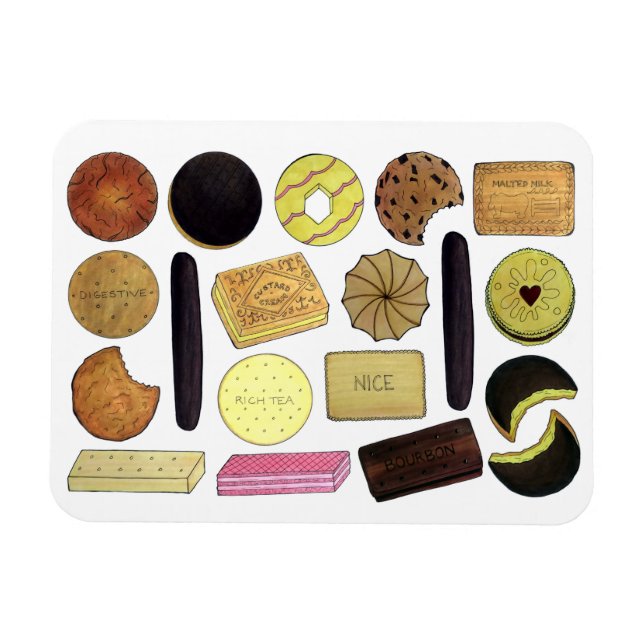 UK British Biscuits Shortbread Rich Tea Digestives Magnet (Horizontal)