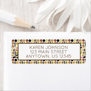 UK British Biscuits Shortbread Rich Tea Digestives Return Address Label