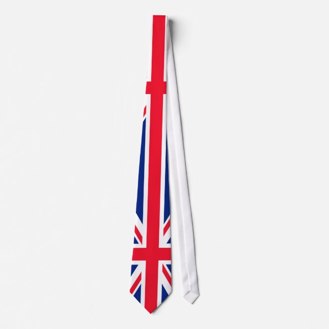 UK British Great Britain England English Flag Tie (Front)