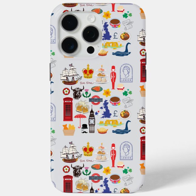 UK British Symbols Case-Mate iPhone Case (Back)