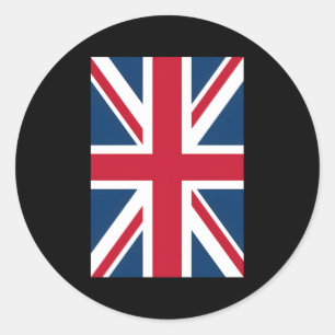 Uk British Union Jack Flag Classic Round Sticker