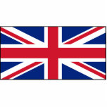 UK British Union Jack Flag Standing Photo Sculpture<br><div class="desc">National flag of Great Britain & Northern Ireland The United Kingdom flag, also known as the Union Jack or Union Flag, originated in 1801 with the union of Great Britain and Ireland. It consists of a combination of the flags of England, Scotland and Ireland, and has a 2:1 ratio (although...</div>