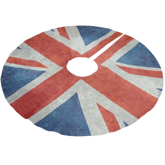UK British Union Jack flag tree skirt (Angled)
