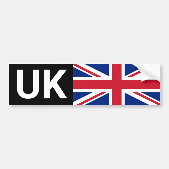 UK Car Sticker & British travel abroad /decal (Front)
