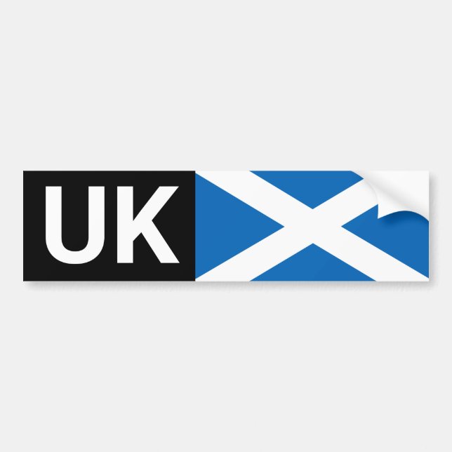 UK Car Sticker & Scotts travel abroad /Scotland (Front)