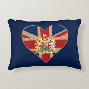 UK COA Heart Decorative Cushion