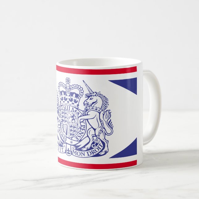 UK coat of arms Coffee Mug (Front Right)