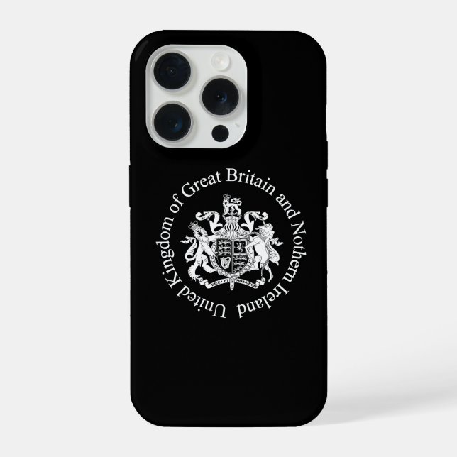 UK coat of arms iPhone Case (Back)