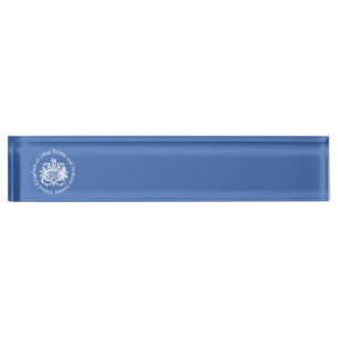 UK coat of arms Nameplate