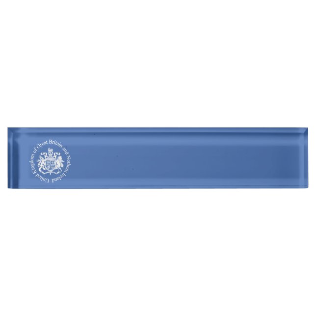 UK coat of arms Nameplate (Front)