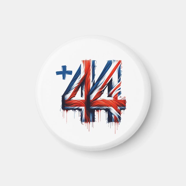 UK country code Magnet (Front)