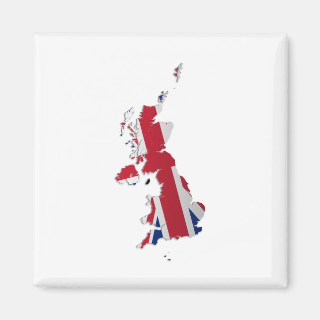 UK & Crown Dependencies Flag Map_2 Magnet (Front)