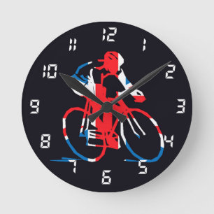 UK Cycling Round Clock