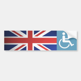UK Disabled Veteran. Bumper Sticker