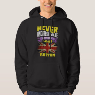 Uk England Union Jack Flag Cool Pride Celebration Hoodie