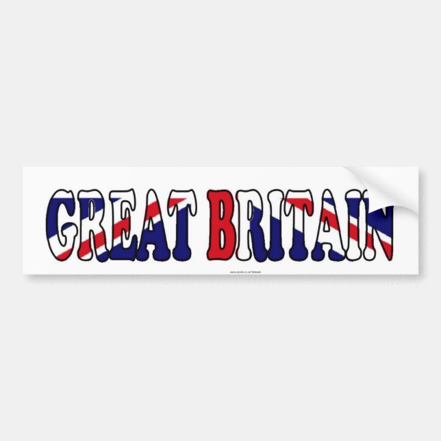 UK Flag British patriot Bumper Sticker (Front)