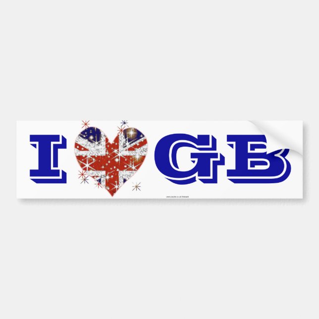 UK Flag British patriot Bumper Sticker (Front)