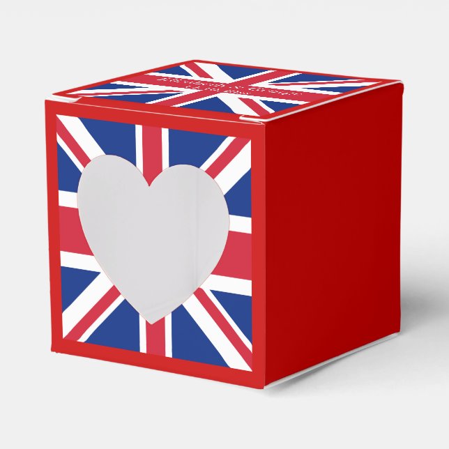 UK Flag British Union Jack Favour Box (Front Side)