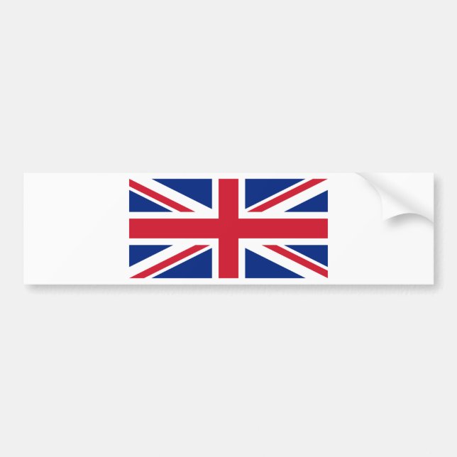 UK Flag Bumper Sticker (Front)