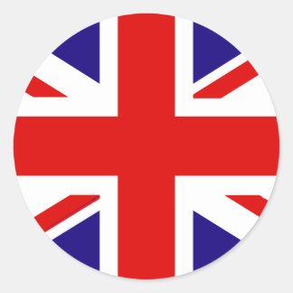UK Flag Classic Round Sticker