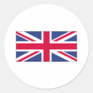 Uk Flag Classic Round Sticker