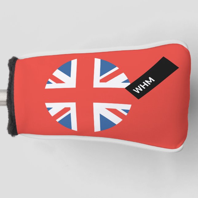 UK Flag - Custom Golf Putter Head Cover (Front)