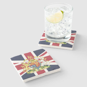 UK flag phone case Stone Coaster
