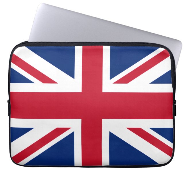 UK Flag Pride Laptop Sleeve (Front)