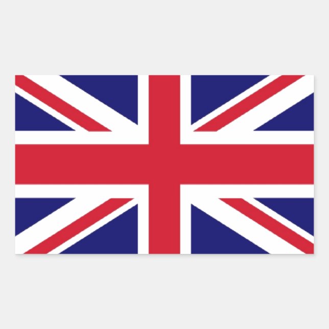 UK Flag Rectangular Sticker (Front)