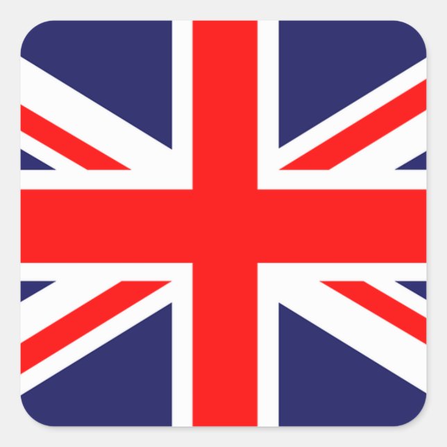 UK flag sticker. Square Sticker (Front)