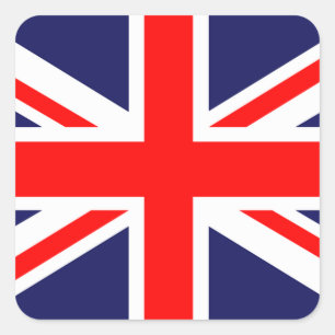 UK flag sticker. Square Sticker