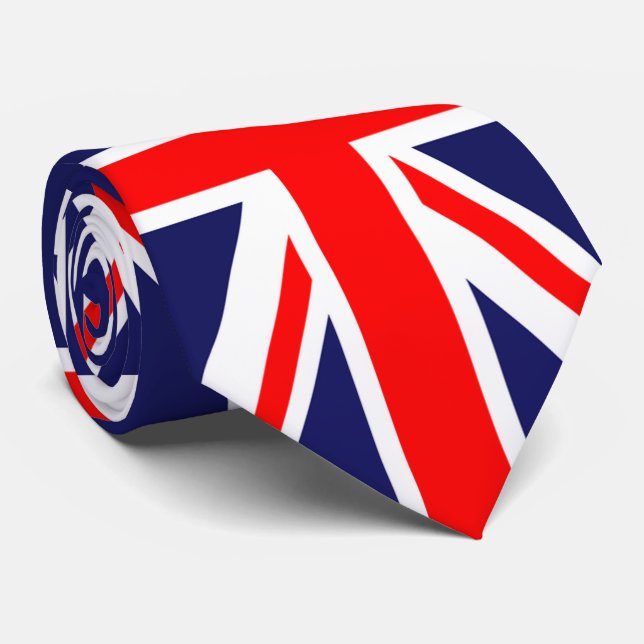 UK flag tie (Rolled)