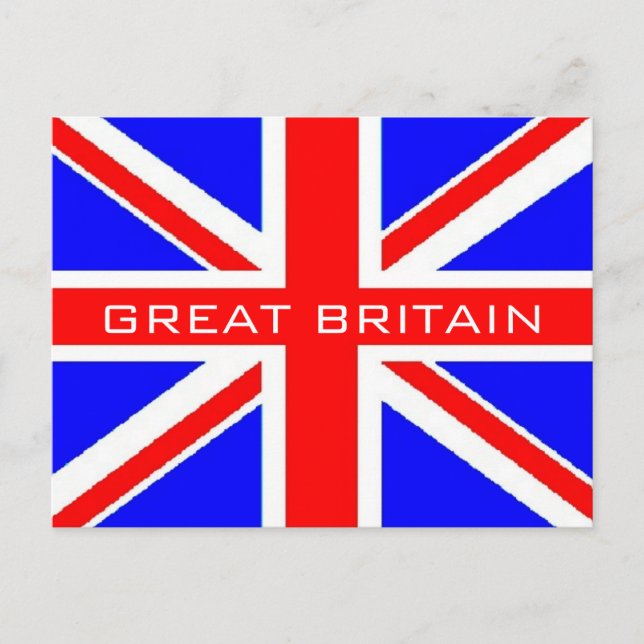 UK flag Union Jack flag postcard (Front)
