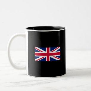 Uk Flag-United Kingdom-England-Union Jack Two-Tone Coffee Mug