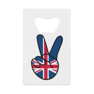 UK Flag V Sign