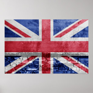 UK flag wall Poster